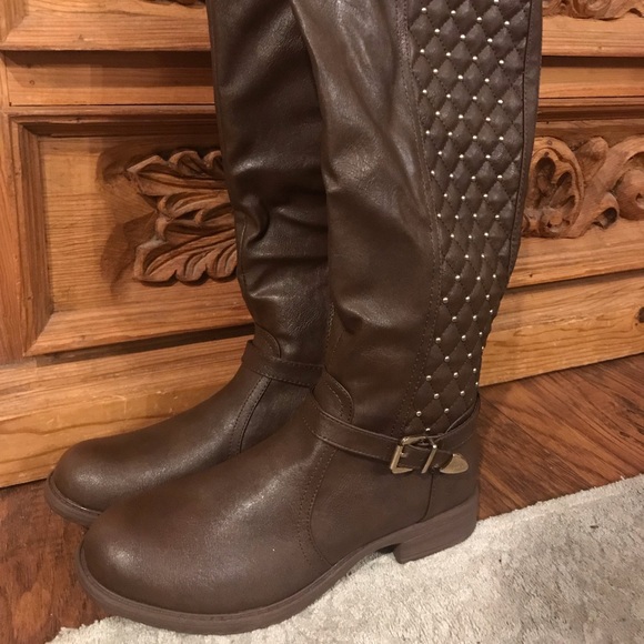 Anthropologie Shoes - 💰SOLD-NEW Anthropologie studded quilted riding boots